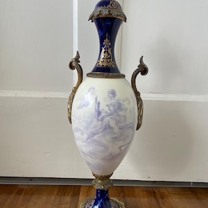 Sevres style Urn Vase