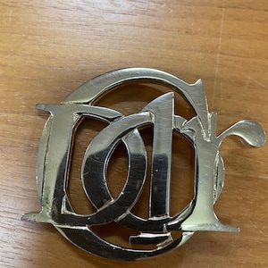 Vintage Christian Dior Logo Parfum Brooch