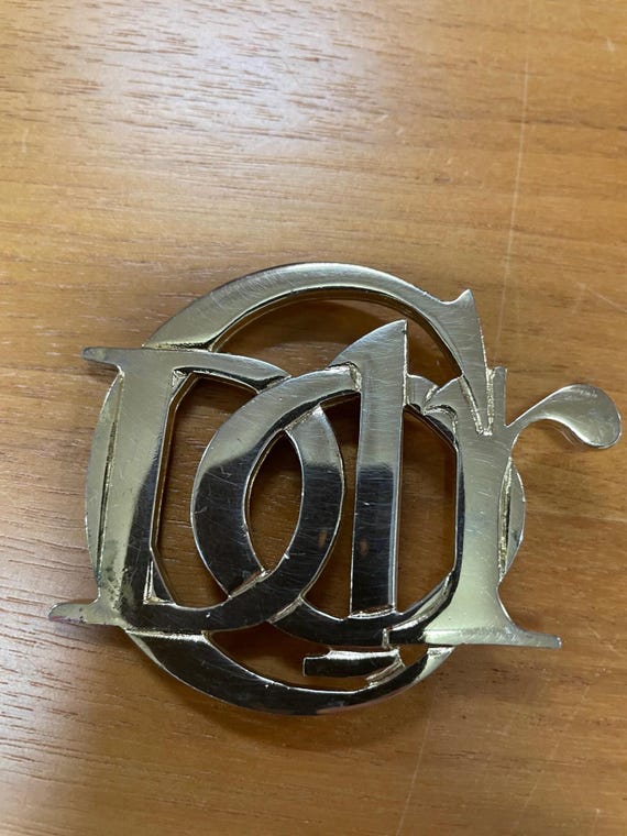 Vintage Christian Dior Logo Parfum Brooch - Etsy
