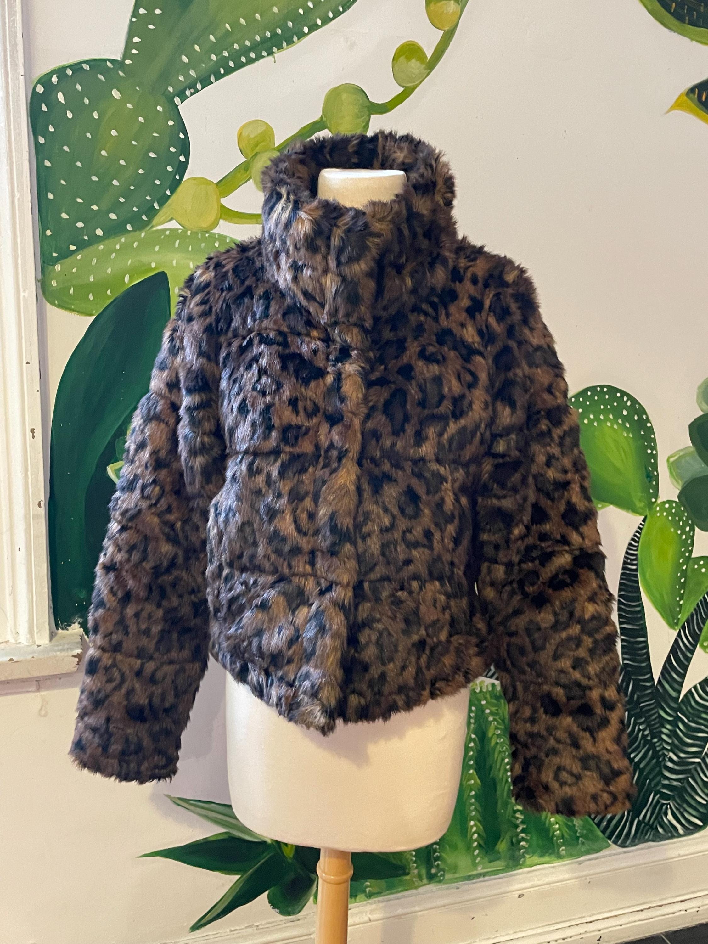 Leopard Puffer Coat - Etsy