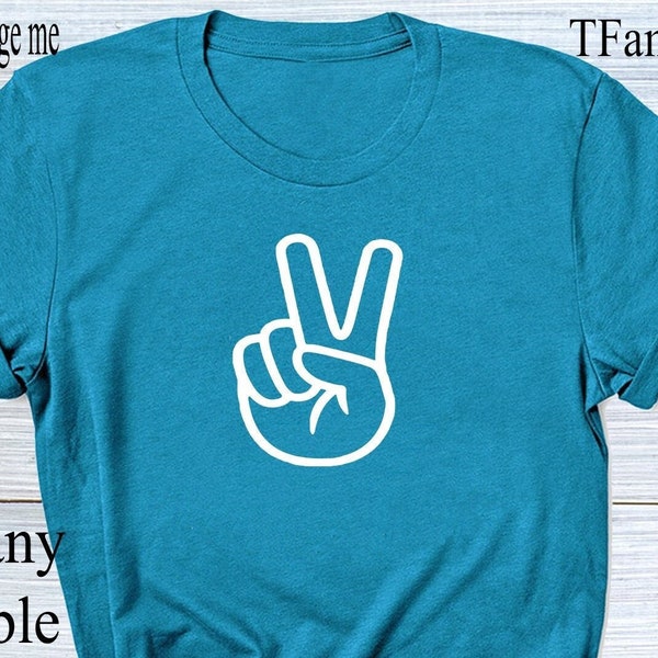 Peace Out Shirt, Peace Sign tshirt, Peace Hand Shirt, Positivity Quote Tee, Cute Peace Shirt, Custom Peace Tee, Boho Festival Shirt, Retro