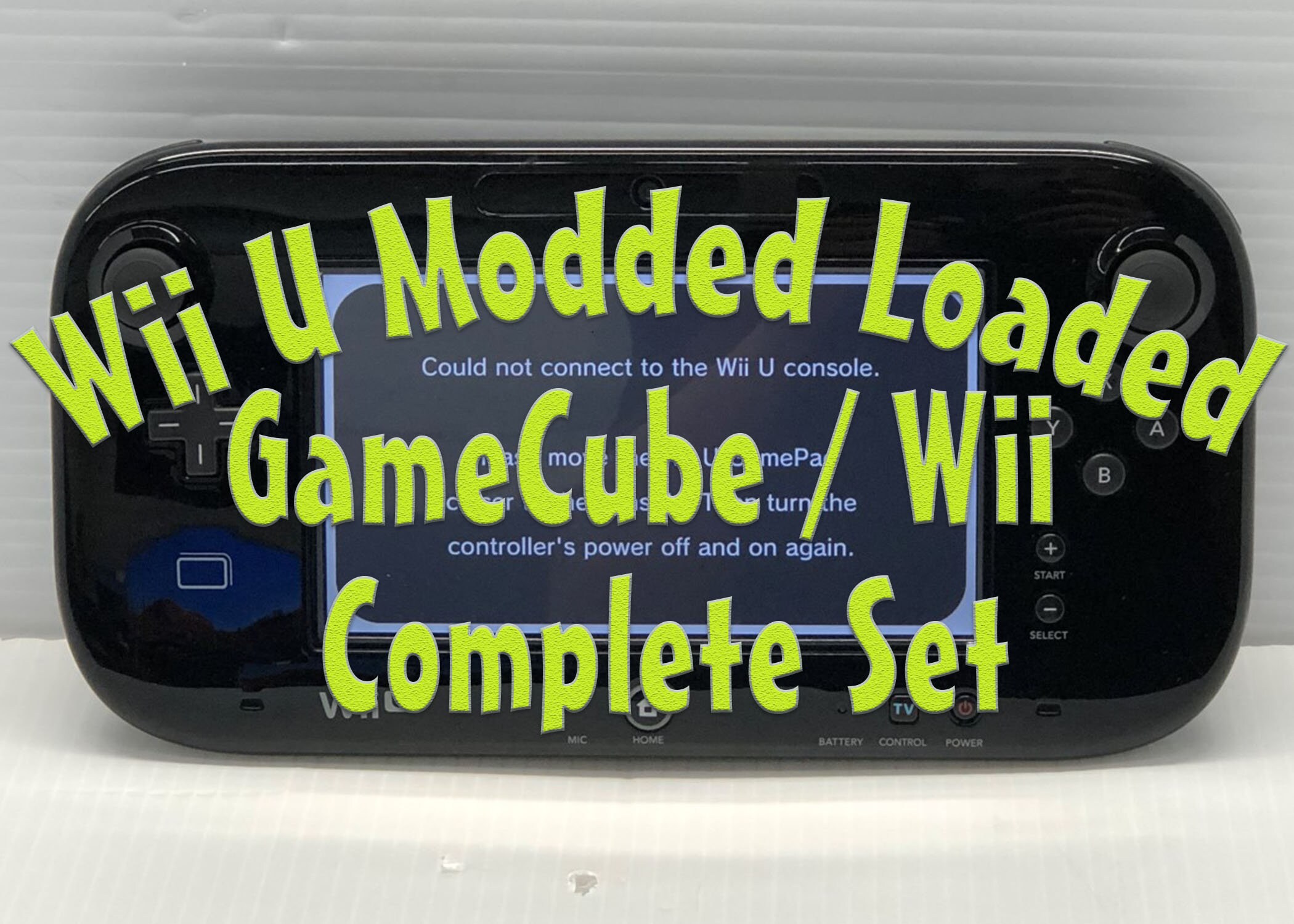 Nintendo Wii U Custom Unlocked Console Loaded HDD Region Free Wii U Play Wii, Gamecube, N64