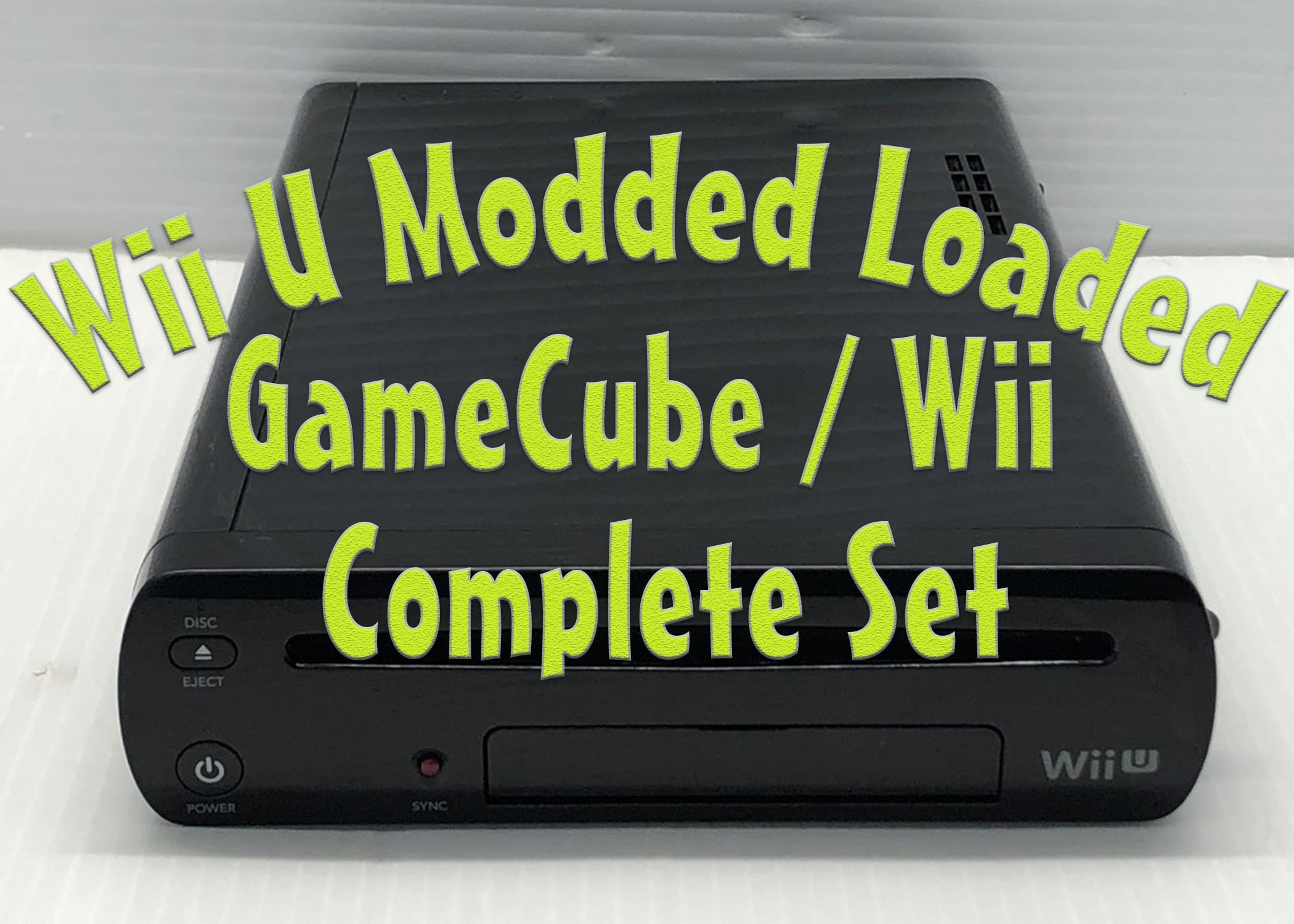 Nintendo Wii U Custom Unlocked Console Loaded HDD Region Free Wii U Play Wii, Gamecube, N64