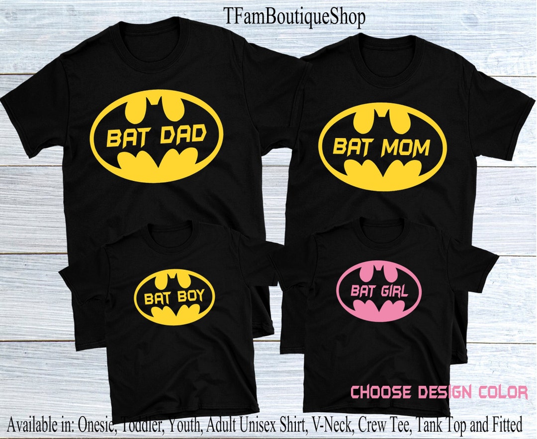 Custom Bat Family Shirts, Bat Mom Shirt, Bat Dad Tee, Bat Boy ...