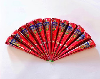 Pure Herbal Henna Cones, Kaveri Mehandi cones Temporary Tattoo Body Art Mehandi Ink 25 Gms Indian mehandi cones