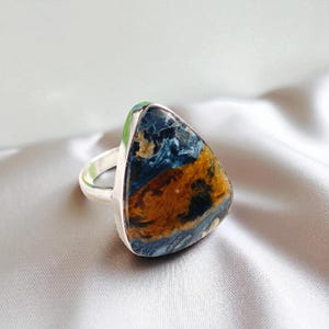 Pietersite Rings, 925 sterling Silver Ring, Gemstone Ring, Statement Ring, Chunky Ring, Boho Rings, Perfect Gift For Women