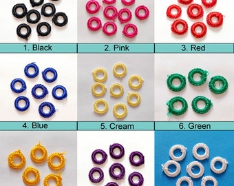 Crochet mirror, 2 CM Indian Mirror Appliques, Crocheted Mirror,  Crochet Thread Rings for Art & craft