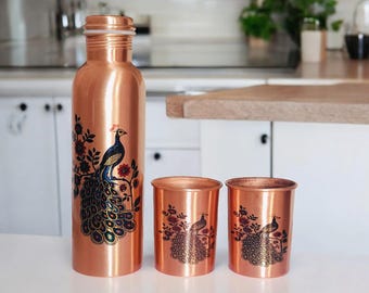銅製 水筒 ボトル 2本セット ペイズリー柄 銅製 水筒 ボトル ペイズリー柄 銅 水筒 600ml」の人気商品一覧・価格