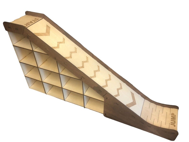 Giant Toy Car Jump Ramp With Car Storage. Toy Car Jump Ramp. Wooden Toy