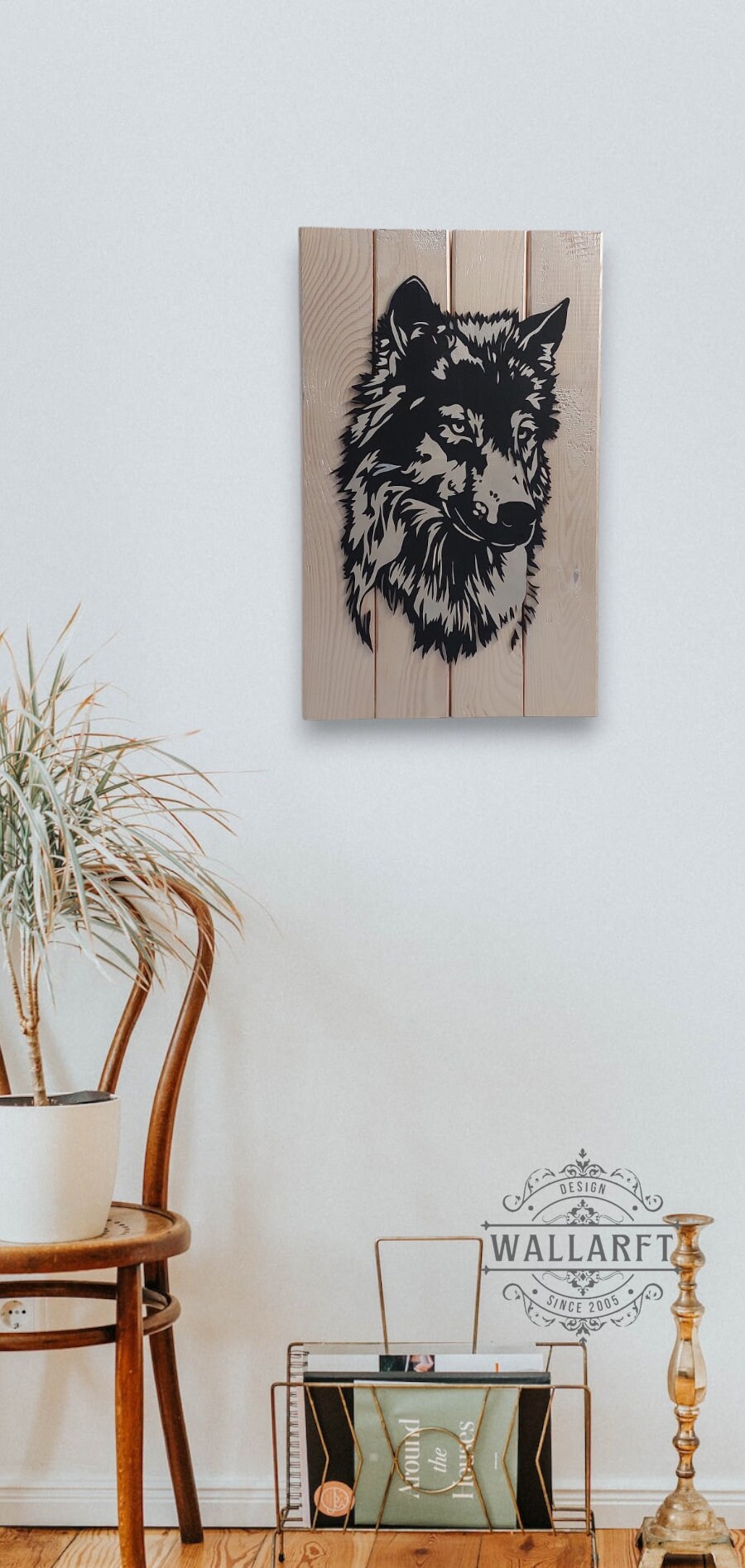 Picture of Grajoy Wood Framed Vintage Floral Wall Art Set of 3, Minimalist ...