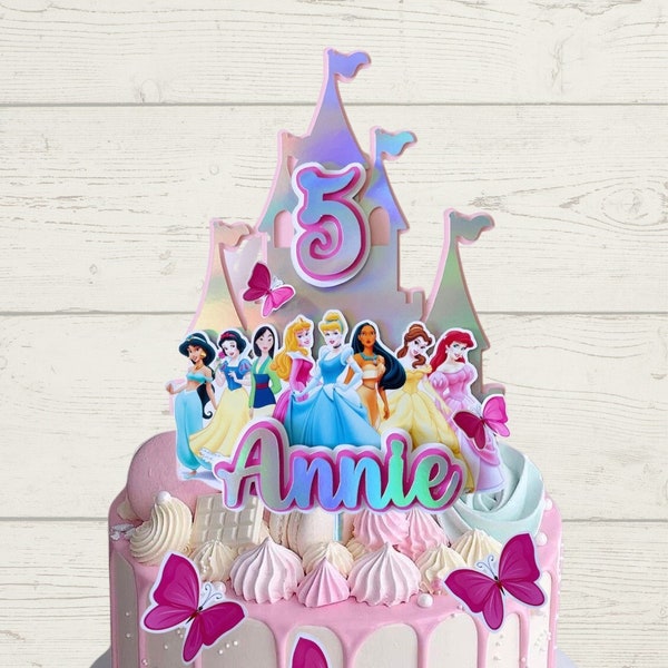 Princess cake topper / any name / any age.