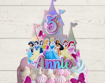 Princess cake topper / any name / any age.