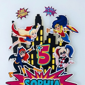 Superhero Girl cake topper.