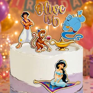 Jasmine Cake Topper / any name / any age.