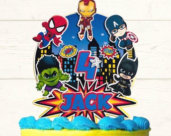 Superhero Cake topper / Avengers.