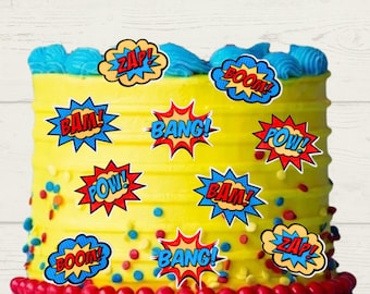 Palabras de cómic de superhéroe