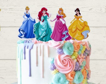 Princess Cake Topper / 4 units / Next day shipping.