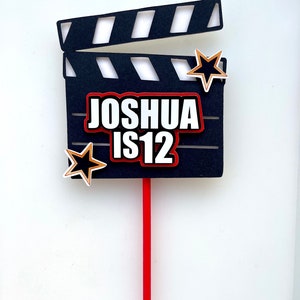Movie cake topper.