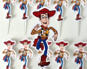 Adorno para cupcakes de Toy Story / 10 o 20 unidades.