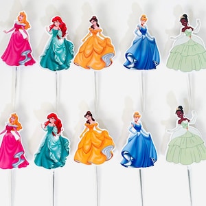 Princess cake topper / 10, 15 or 20 / cupcake topper / Next day shipping.
