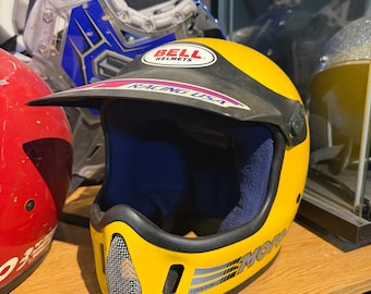 Vintage BELL MOTO STAR 3 Motocross Motorcycle Helmet 7 3/8 59cm Snell 75 -  Etsy