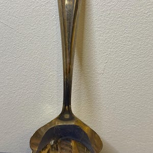 Vintage Silver-Plated Sauce Ladle: Art Deco Serving Spoon (20cm)