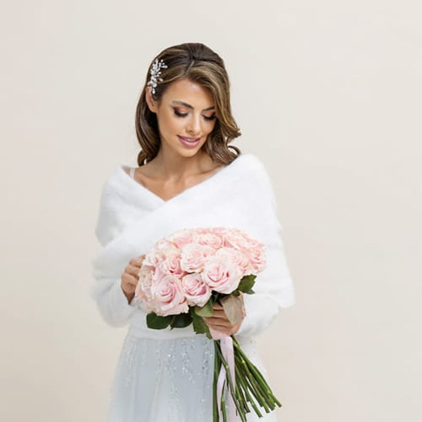 Wedding Wrap | Wedding Cape | Wedding Cover | Wedding Bolero for the Bride | Wedding Sweater | Hen party gift | White