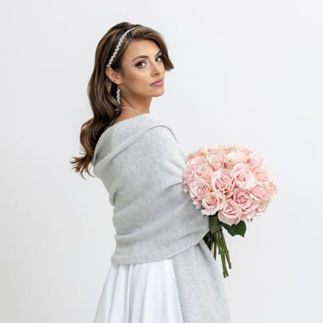 Mothers Wedding Knit Tassels Sleeves Wrap Shawl Cape