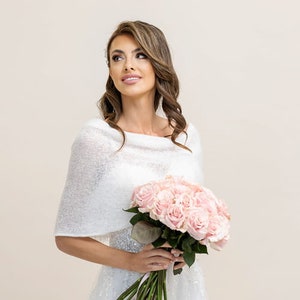 Coprispalle Nuziale Copertura Nuziale Stola Nuziale Bolero Nuziale per la Sposa Cardigan Nuziale Regalo per Addio al Nubilato immagine 2