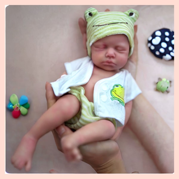 Reborn Realistic Lifelike Full Body Silicone Doll, Reborn Baby Doll, Hand Made Girl/Boy Doll, Waterproof, Dolls Toy Gift