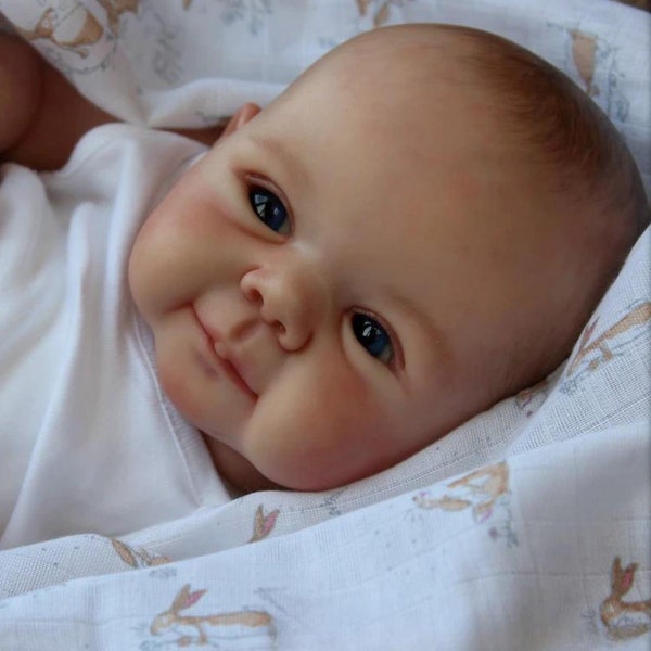 49cm Real Touch Lifelike Reborn Baby Doll, Sweet Face, Hand Made Painted