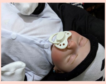 Sleeping Reborn 48CM Realistic Lifelike Soft Cloth Body Doll, Reborn Baby Doll, Hand Made Doll, Dolls Toy Gift for Children