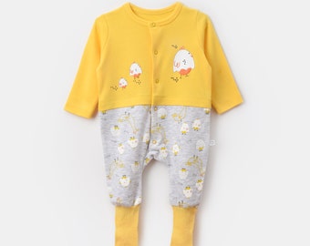 Mameluco/Body Bebé Unisex Algodón Lindo Bebé-Chick and Chick