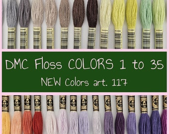 DMC Embroidery floss 1-35 NEW Colors (Art. 117)