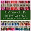 DMC Embroidery floss 3607-3818 (art. 117) | All other colors available in my shop!