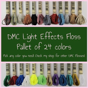 DMC LIGHT EFFECTS Embroidery floss (art. 317W) | Choose from 24 available colors!