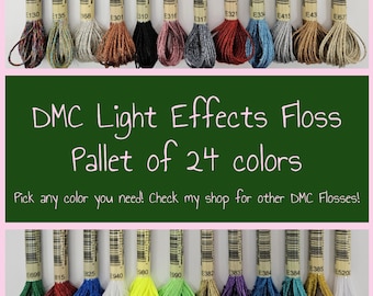 DMC LIGHT EFFECTS Embroidery floss (art. 317W) | Choose from 24 available colors!