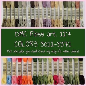 Hilo de bordar DMC 3011-3371 (art. 117) / ¡Todos los demás colores disponibles en mi tienda!