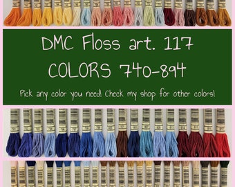 DMC Embroidery floss 740-894 (art. 117) | All other colors available in my shop!