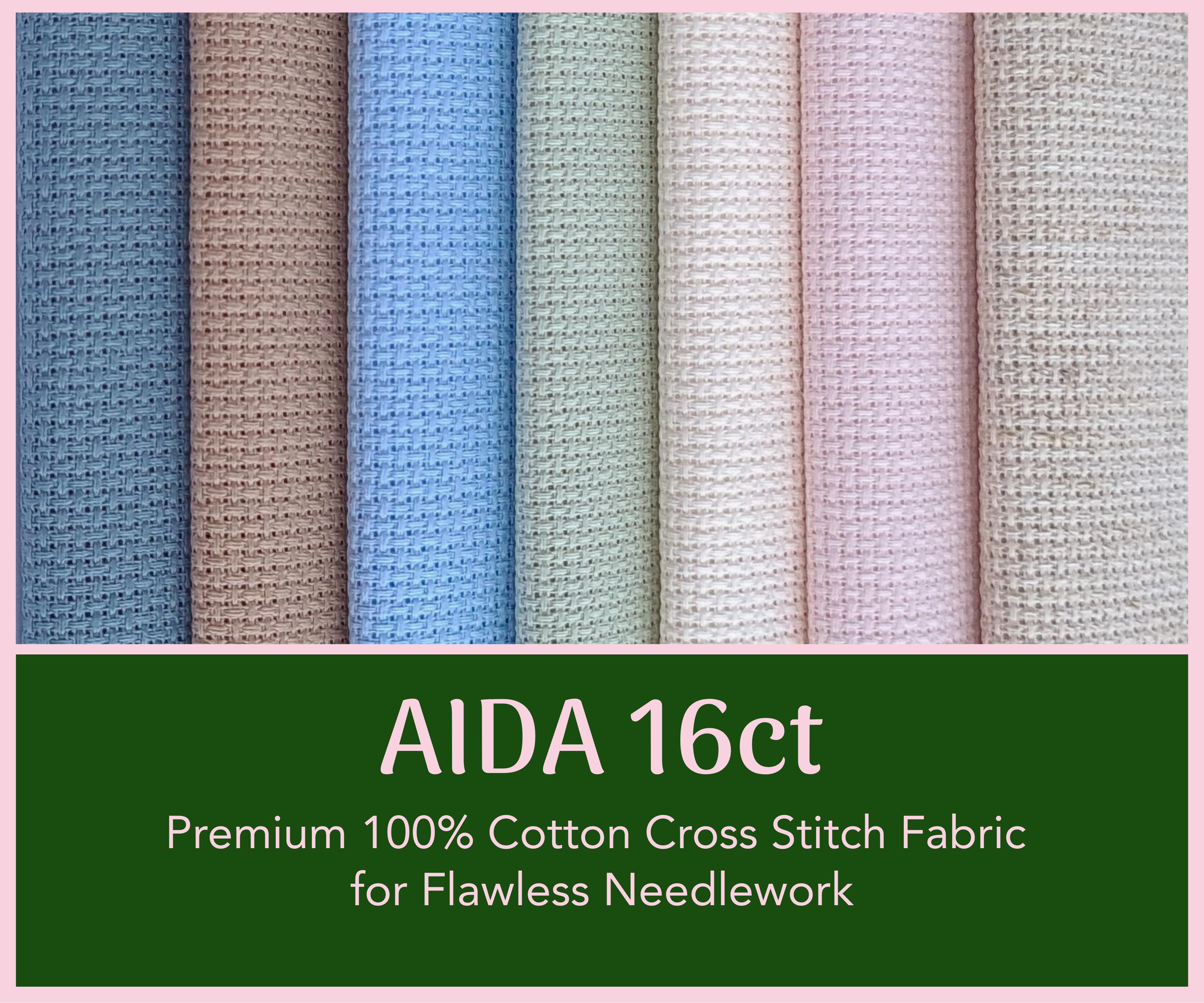 Zweigart Aida 16ct - Cross Stitch Fabric - 100% Cotton - 110cm (43