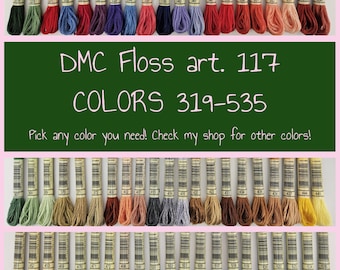 DMC Embroidery floss 319-535 (art. 117) | All other colors available in my shop!