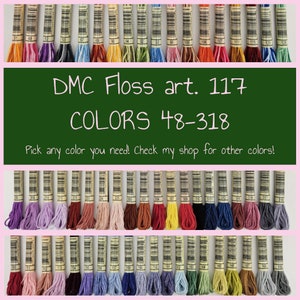 DMC Embroidery floss 48-318 (art. 117) | All other colors available in my shop!