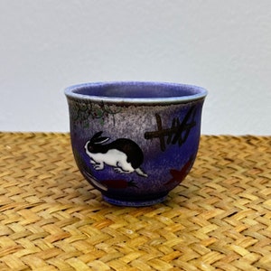 Hand-painted Rabbit Ceramic Tea Cup 100ml