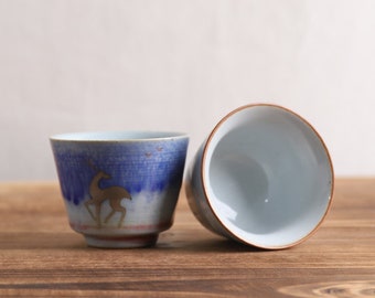 Retro Ceramic Tea Cup Unique Chinese Gongfu Cup for Tea Lovers