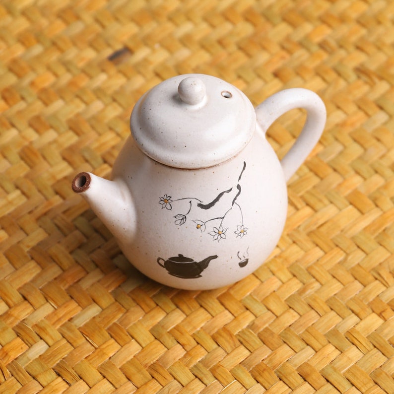 Hand-painted Ceramic Teapot Traditional Gongfu Tea Pot 90ml image 2