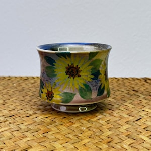 Hand-painted Sunflower Ceramic Tea Cup 120ml