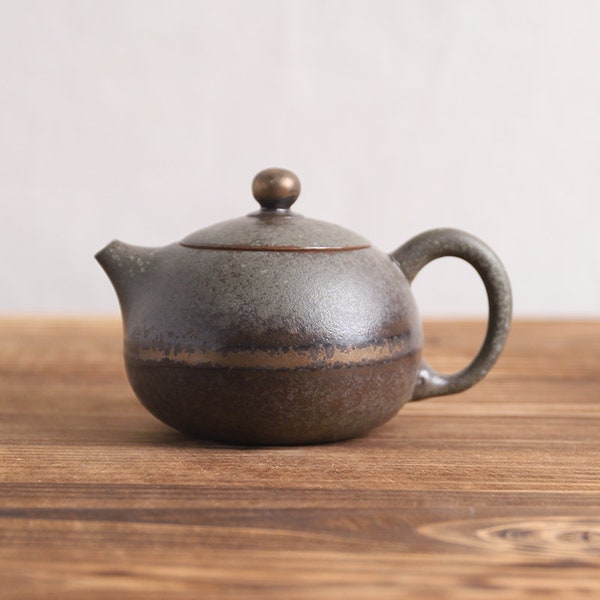 Théière en céramique bronze Pot de thé Xishi Pottery