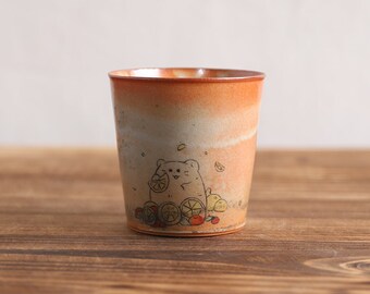 Hand-painted Mouse Ceramic Tea Cup 150ml