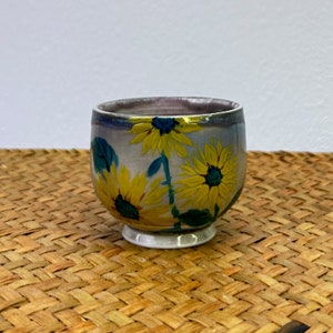 Hand-painted Sunflower Ceramic Tea Cup 100ml