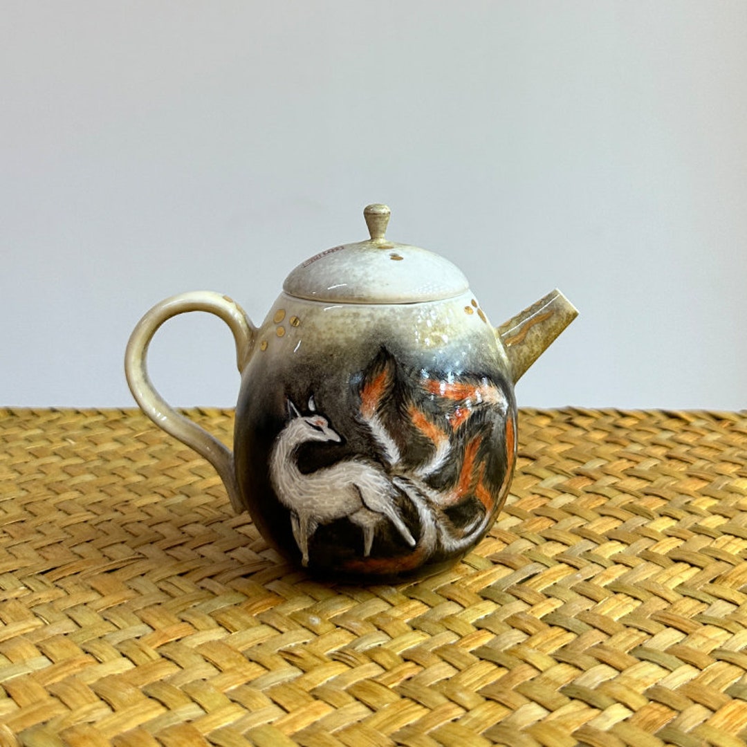 Handpainted Nine Tailed Ceramic Teapot 150ml Etsy